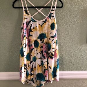 Flowy flowered romper